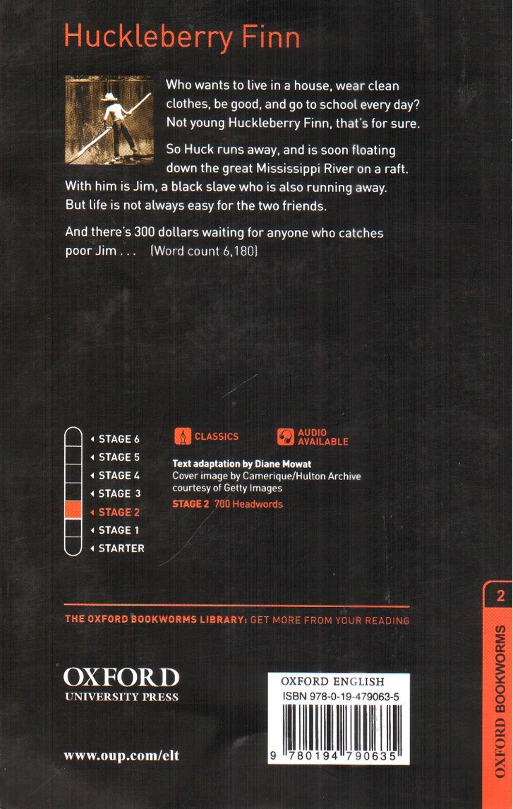 تصویر کتاب Huckleberry Finn (Oxford Bookworms 2 )