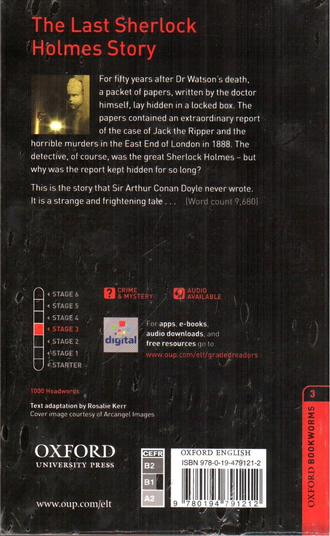 تصویر کتاب The Last Sherlock Holmes Story(Oxford Bookworms 3‭)