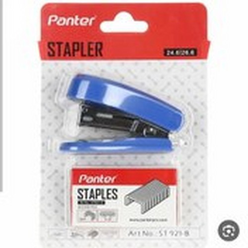 تصویر ماشین دوخت همراه با منگه پنتر (24.6|26.6) (ST921-B) (آبی)