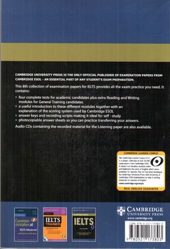 تصویر کتاب Cambridge English IELTS 8 ( with answers)