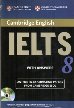 تصویر کتاب Cambridge English IELTS 8 ( with answers)