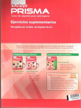 تصویر کتاب ساپلمنتری پریسما Ejercicios Suplementarios A2 Nuevo Prisma