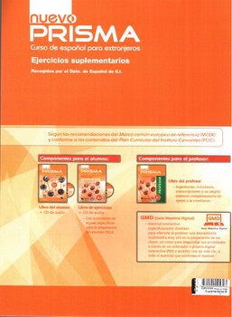 تصویر کتاب ساپلمنتری پریسما Ejercicios Suplementarios B2 Nuevo Prisma