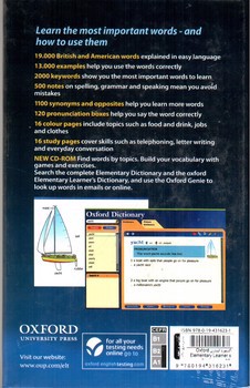 تصویر کتاب آکسفورد المنتری Oxford Elementary Learner s Dictionary + CD
