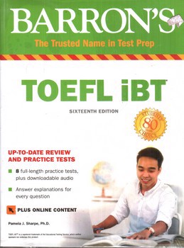تصویر کتاب تافل بارونز TOEFL iBt Sixteenth Edition + DVD