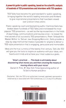 تصویر کتاب تاک لایک تد Talk 0 Ted