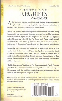 تصویر کتاب پنج حسرت زندگی The Top Five Regrets Of The Dying