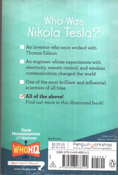 تصویر کتاب داستان نیکولا تسلا که بود Who Was Nikola Tesla