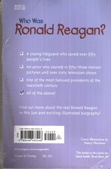 تصویر کتاب داستان رونالد ریگان که بود Who Was Ronald Reagan