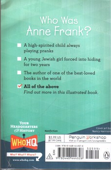 تصویر کتاب داستان ان فرانک که بود Who Was Anne Frank