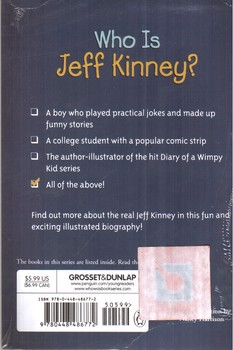 تصویر کتاب داستان جف کینی که بود Who Was Jeff Kinney