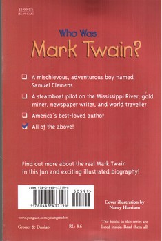 تصویر کتاب داستان مارک تواین که بود Who Was Mark Twain