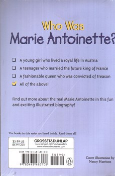 تصویر کتاب داستان ماری انتوانت که بود Who Was Marie Antoinette