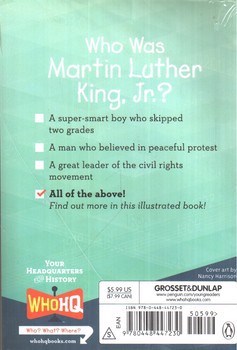 تصویر کتاب داستان مارتین لوتر کینگ که بود Who Was Martin Luther King Jr.