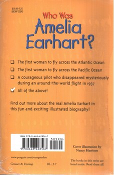 تصویر کتاب داستان امیلیا ارهارت که بودWho Was Emelia Earhart