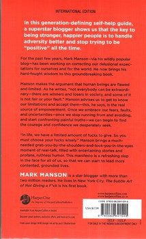 تصویر کتاب هنر ظریف رهایی از دغدغه ها The Subtle Art Of Not Giving A Fuck