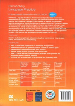 تصویر کتاب المنتری لنگوییج پرکتیس Elementary Language Practice (+CD)