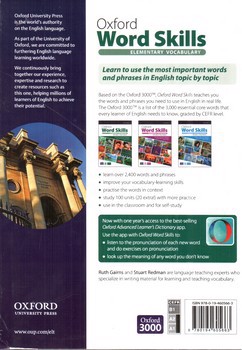 تصویر کتاب آکسفورد ورد اسکیلز المنتری (Oxford Word Skills Elementary)(Second Edition) (+DVD)