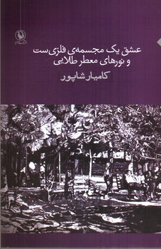 تصویر کتاب عشق یک مجسمه فلزی ست و نورهای معطر طلایی