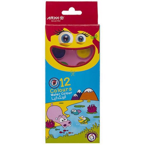 تصویر آبرنگ 12 رنگ آریا کد 5009