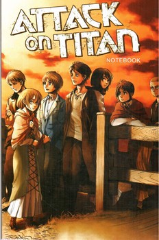 تصویر دفتر خط دار حمله به تایتان ها (attack on titan)