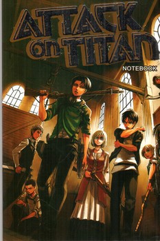 تصویر دفتر خط دار حمله به تایتان ها (attack on titan)