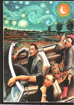 تصویر دفترچه یادداشت خط دار (کد772) (فریدا، دالی، ونگوگ)