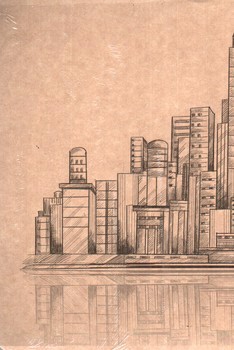 تصویر دفتر طراحی نیم روزان 80 برگ (کد 019) (نخودی) (دش نوت)