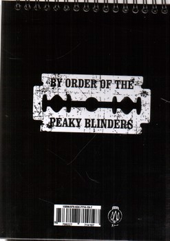 تصویر دفترچه مشکی (طرح پیکی بلایندرز) (peaky blinders)