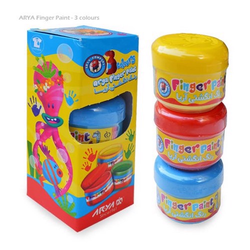 تصویر رنگ انگشتی 3 رنگ آریا