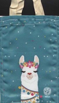 تصویر کیف پارچه ای قدیما (طرح شتر لاما) (کد S07)