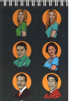 تصویر دفترچه یادداشت خط دار فرندز (friends)