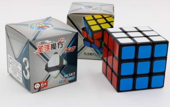 تصویر بازی فکری روبیک 3×3 شنگ شو جعبه طوسی