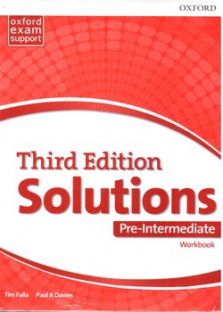 تصویر کتاب سولوشن پری  Solutions pre Intermediate (With workbook) (third edition)