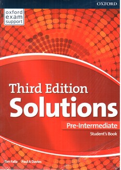 تصویر کتاب سولوشن پری  Solutions pre Intermediate (With workbook) (third edition)