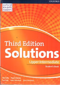 تصویر کتاب سولوشن اپر  Solutions Upper-Intermediate (With workbook) (third edition)