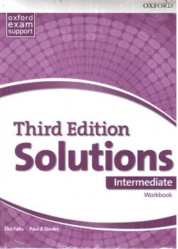 تصویر کتاب سولوشن اینترمدیت  Solutions Intermediate (With workbook) (third edition)