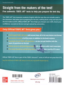 تصویر کتاب افیشیال تافل Official Toeflibt Tests (Volume 1)