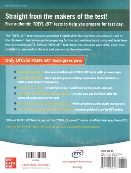 تصویر کتاب افیشیال تافل Official Toeflibt Tests (Volume 2)