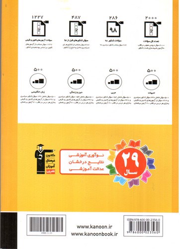 تصویر کتاب کانون فرهنگی آموزش ( قلم چی) عربی 20 مجموعه سوال عمومی (تجربی - ریاضی)