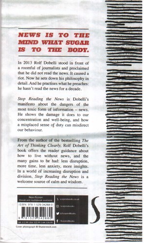 تصویر کتاب Stop Reading The News (خواندن اخبار را متوقف کنید)