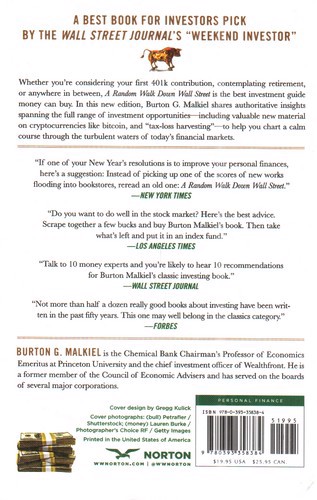 تصویر کتاب A Random Walk Down Wall Street (گشت تصادفی در وال استریت)