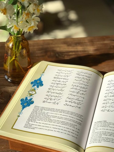 تصویر کتاب دیوان پروین اعتصامی (دو زبانه) (قاب کشویی) (ترمو)