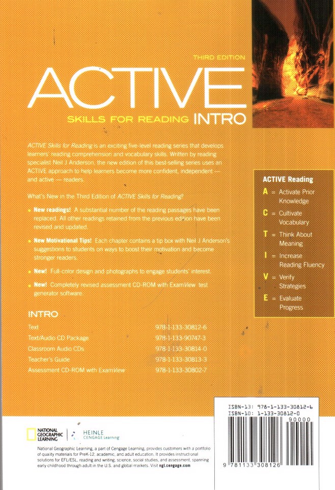 تصویر کتاب active skills for reading (‭intro)