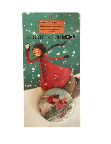 تصویر پیکسل شخصیت کارتونی (آلیس در سرزمین عجایب)