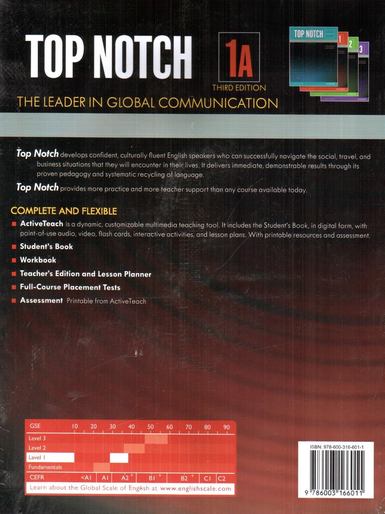 تصویر کتاب Top Notch 1A (Third edition) (With workbook‭)