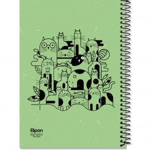 تصویر دفتر 150 برگ سیمی جلد سخت الیپون (2463233)