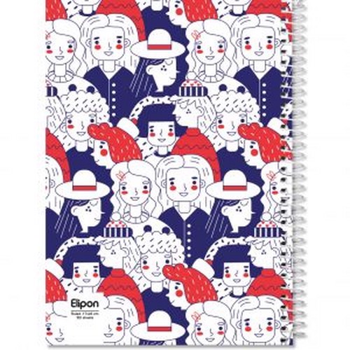 تصویر دفتر 150 برگ سیمی جلد سخت الیپون (2463256)