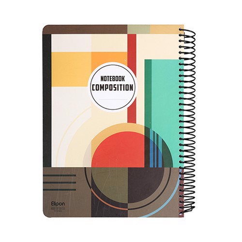 تصویر دفتر 150 برگ رحلی سیمی جلد سخت الیپون (2471501)