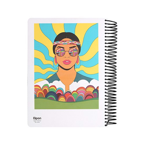 تصویر دفتر 200 برگ سیمی رحلی الیپون (2511482)